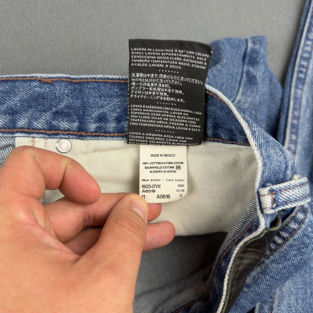 Harley-Davidson Mens Relaxed Fit Jeans Blue Medium‎ Wash Denim 38x36 99025-07VM